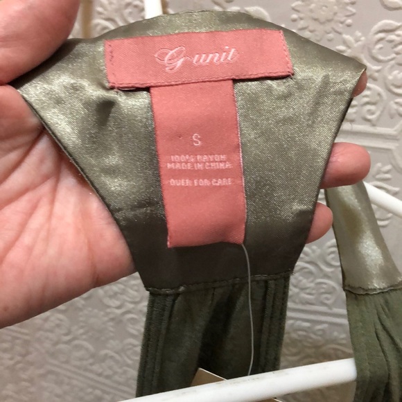 Vintage G Unit Olive Green Crossover Tank Small - Picture 4 of 6